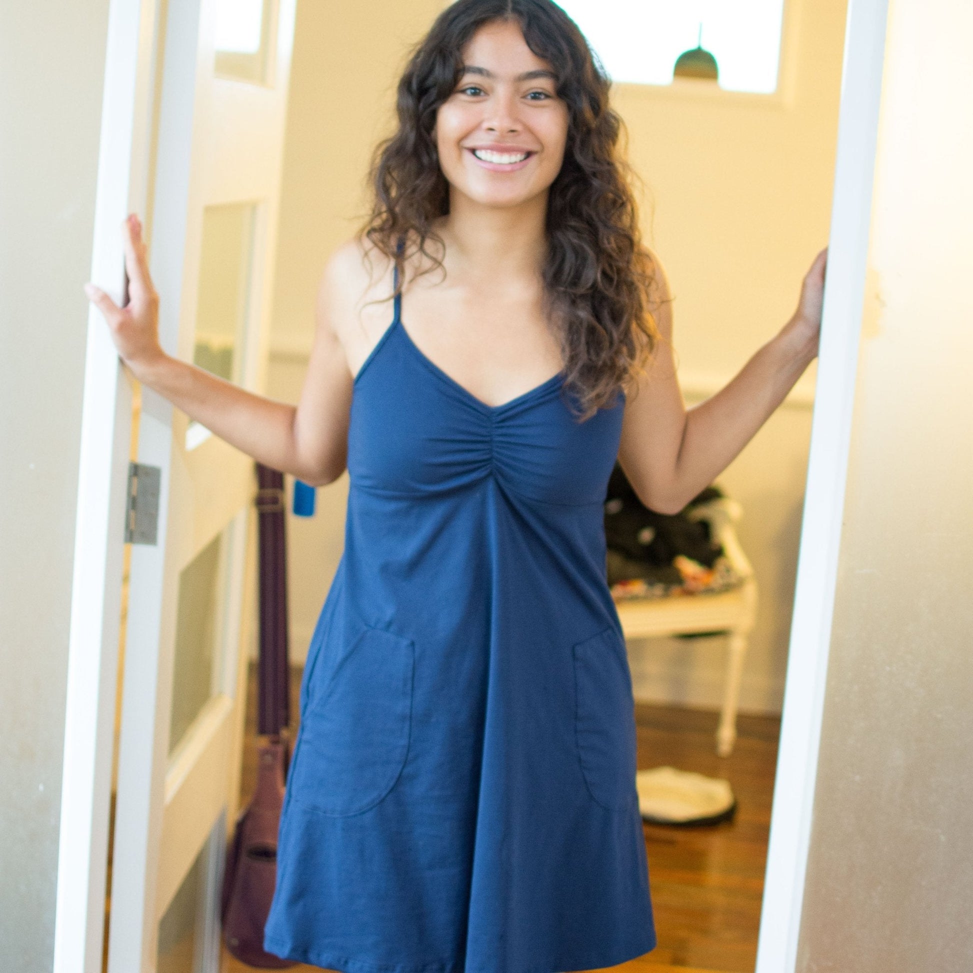 Kylie Cami Dress with External Pockets - BJ's PJs