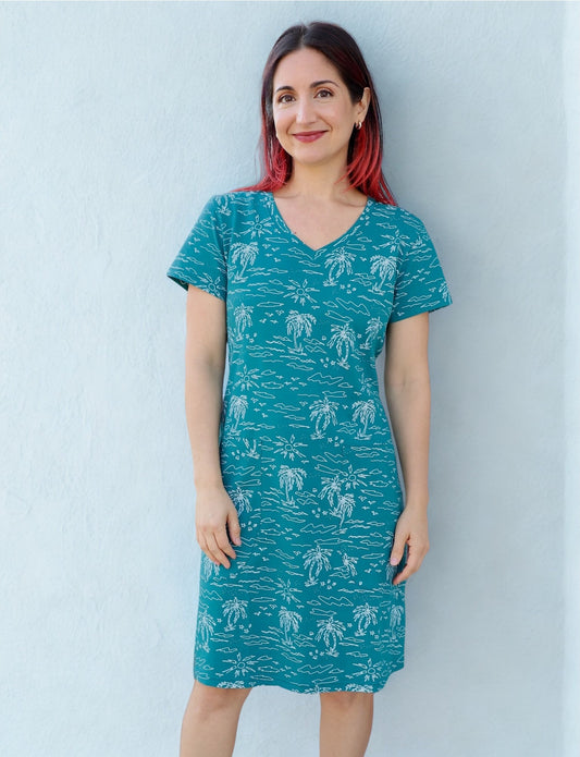 Lagoon Party Organic Dress