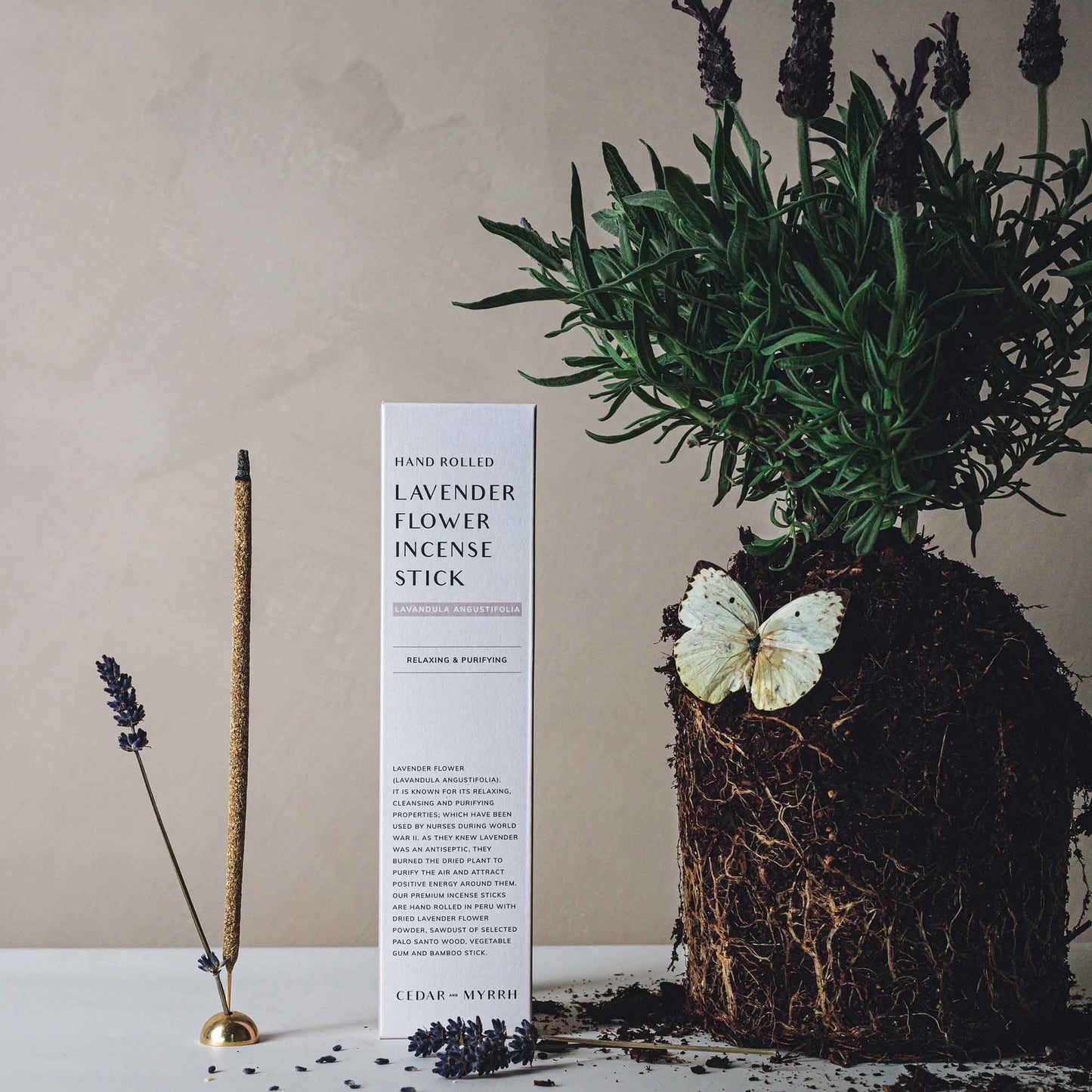 Lavender Incense Sticks – 7 Hand-Rolled Sticks from Peru