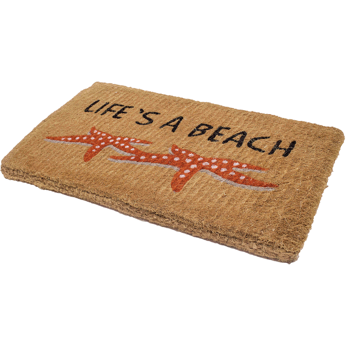 Life's a Beach Starfish Coir Doormat