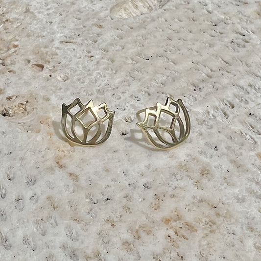 Bombshell Lotus Stud Earrings