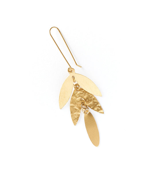 Chameli Leaf Chandelier Dangle Earrings
