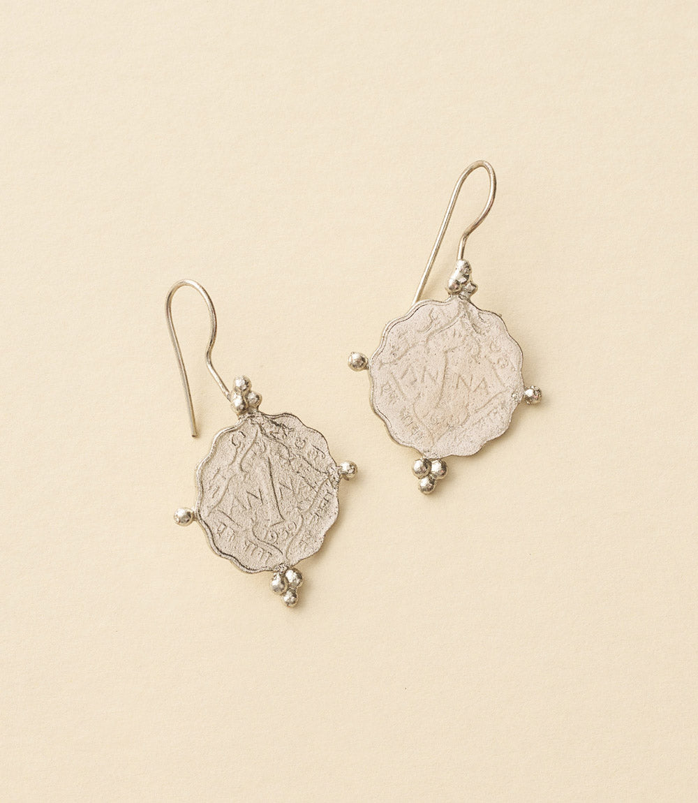 Sikka Coin Drop Earrings
