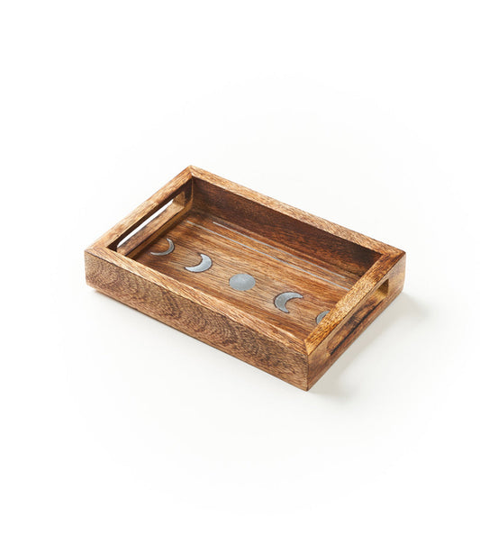 Jyotisha Celestial Rectangular Catch-all Tray  - Brass Inlay