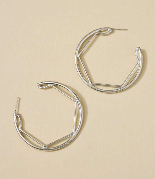 Bhavani Geometric Hoop Earrings