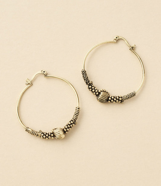 Rani Hoop Earrings - Gold-tone