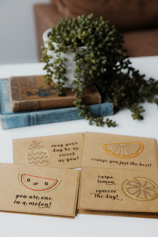 One in a Melon Fruity Greeting Cards