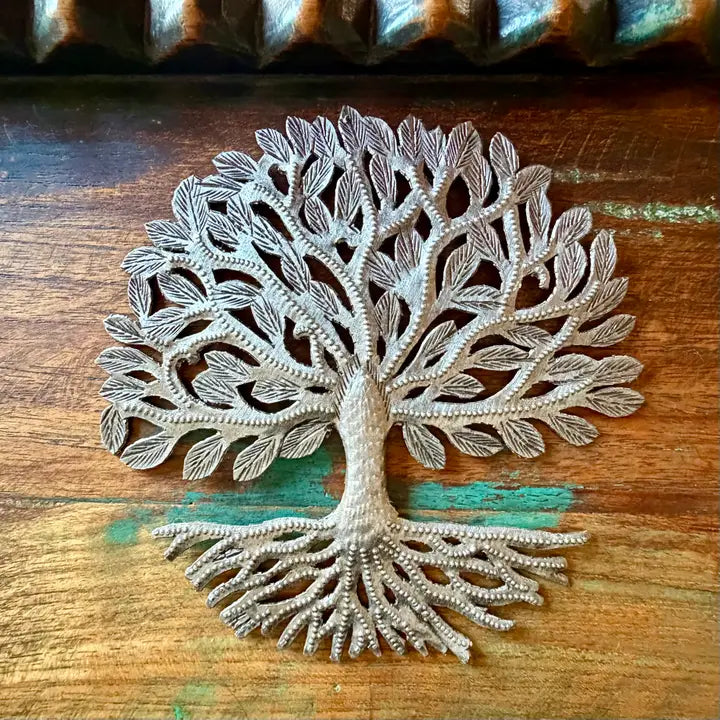 Haitian Tree of Life Metal Wall Art Fair Trade Handmade 