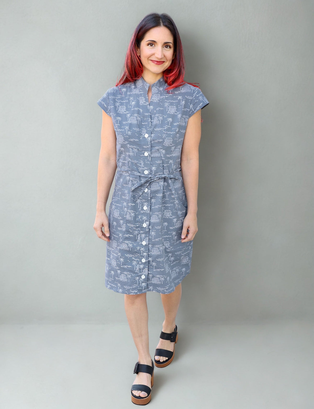 Misty Bayou Organic Cotton Button Dress