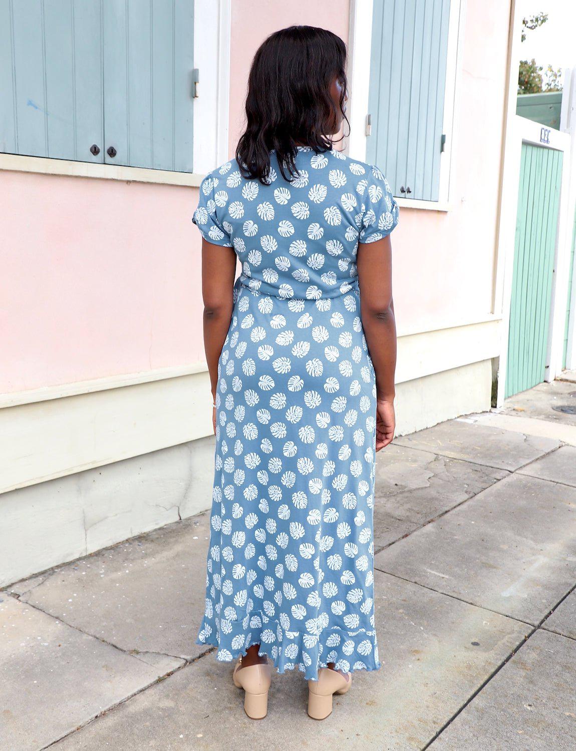 Monstera Organic Wrap Dress