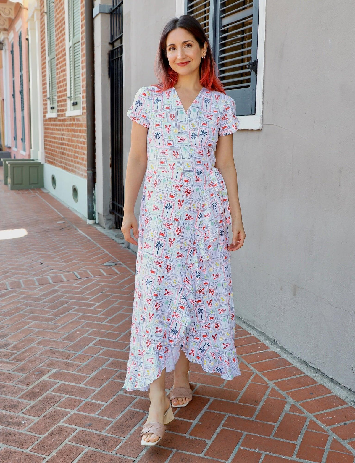 New Orleans Riviera Organic Wrap Dress