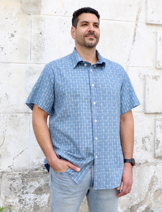 Nila Sky Organic Cotton Men's Button Down Shirt