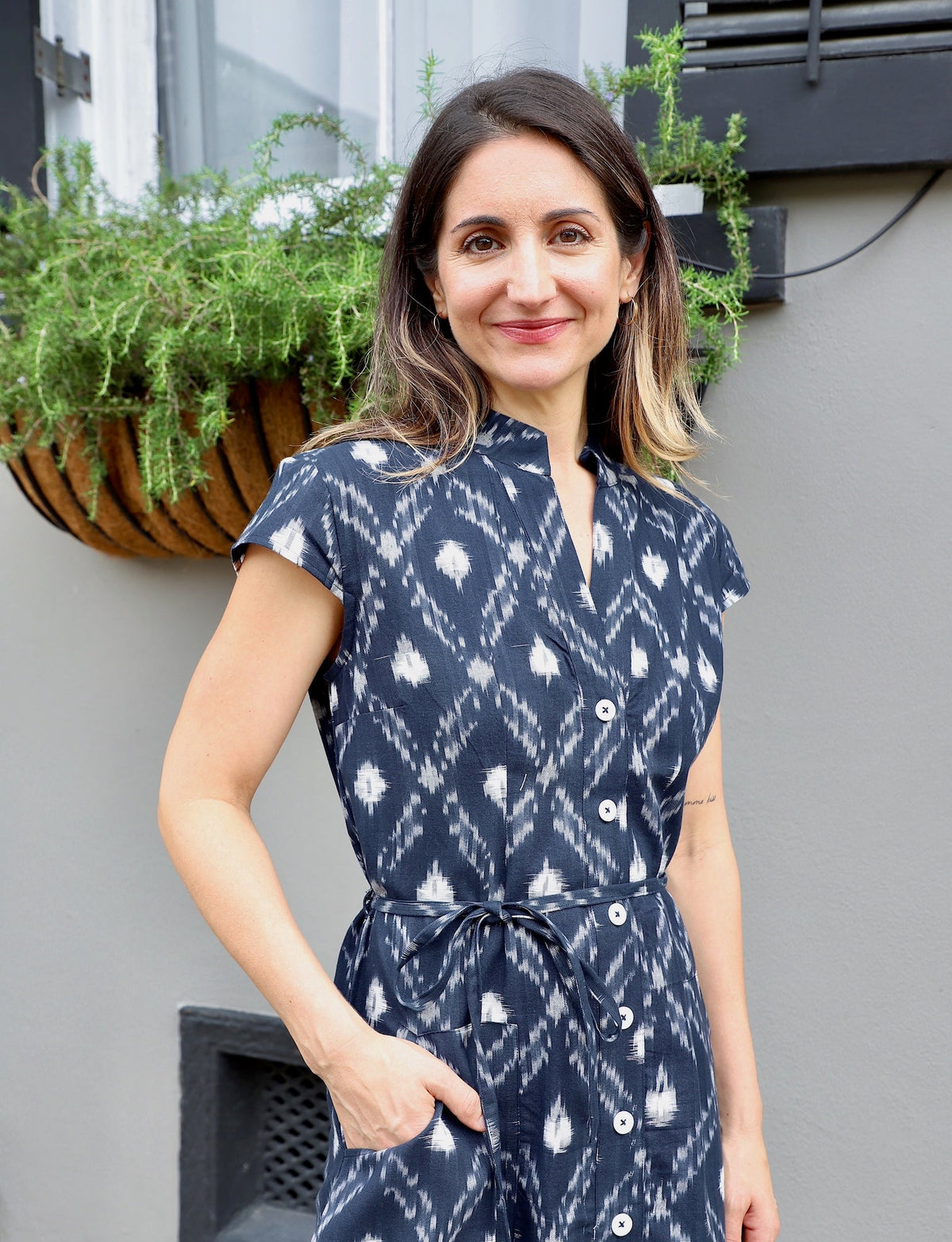Nilam Organic Cotton Button Up Dress