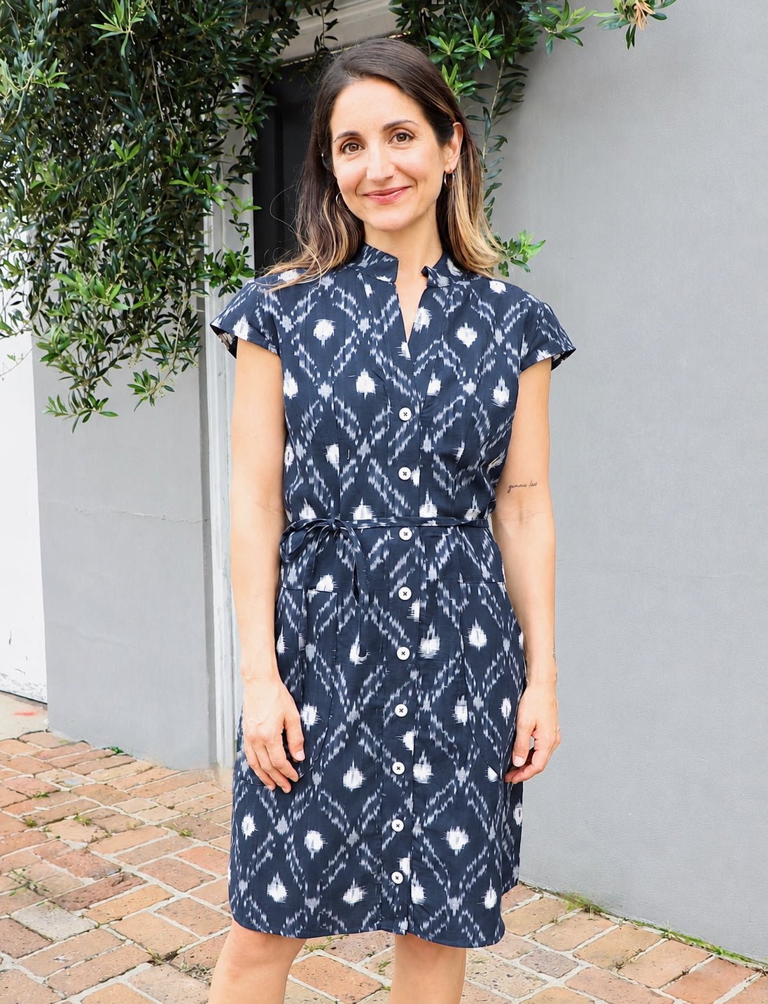 Nilam Organic Cotton Button Up Dress