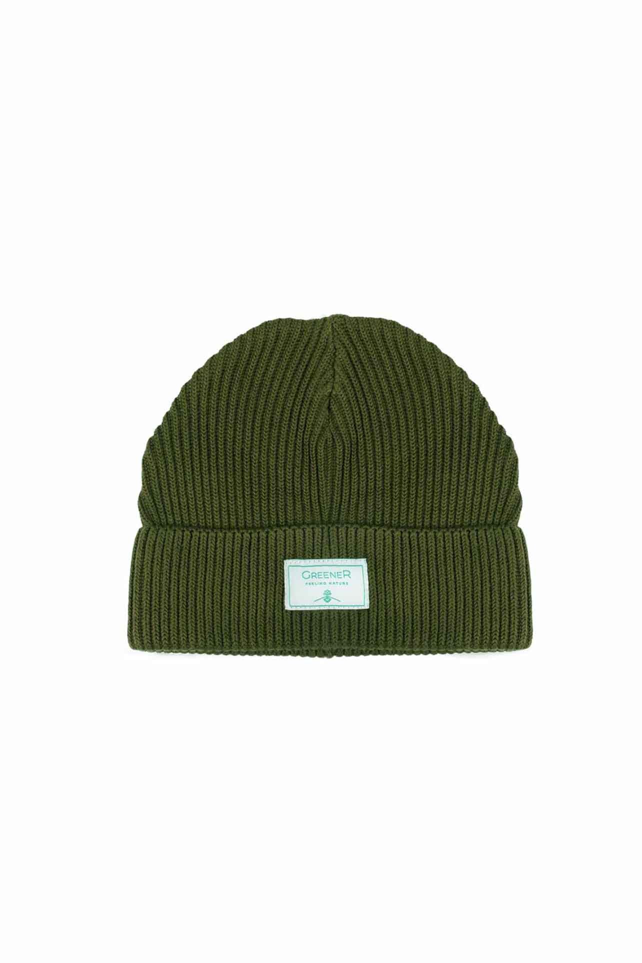 Gorro orgánico - Verde Tostado