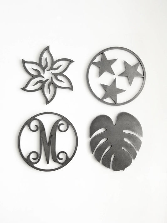 Personalized Kitchen Trivet Hot Plate Monogram Pot Holder