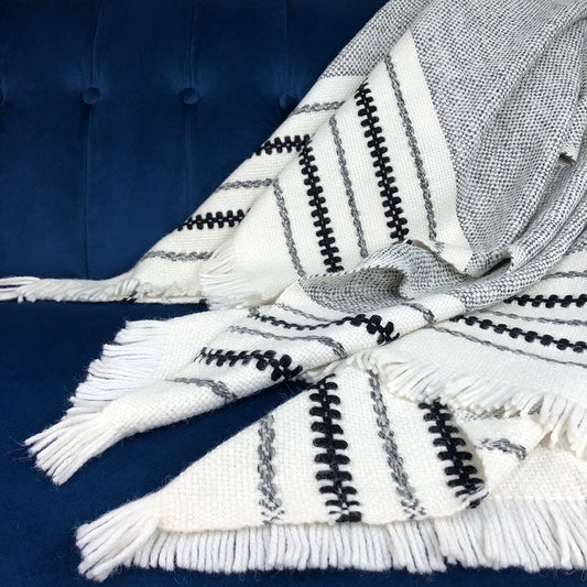 Chunky Snow Cuzco Alpaca Throw