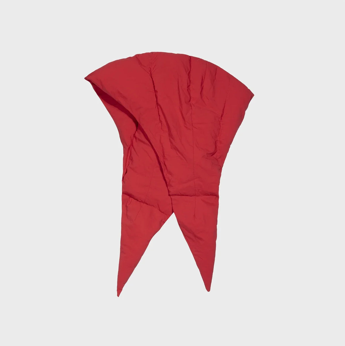 Red vegan headscarf cruelty free sustainable fashion