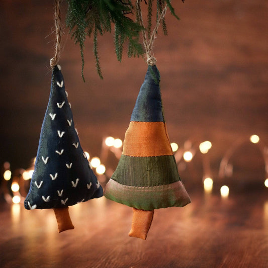 Rustic Christmas Trees Sewing Kit