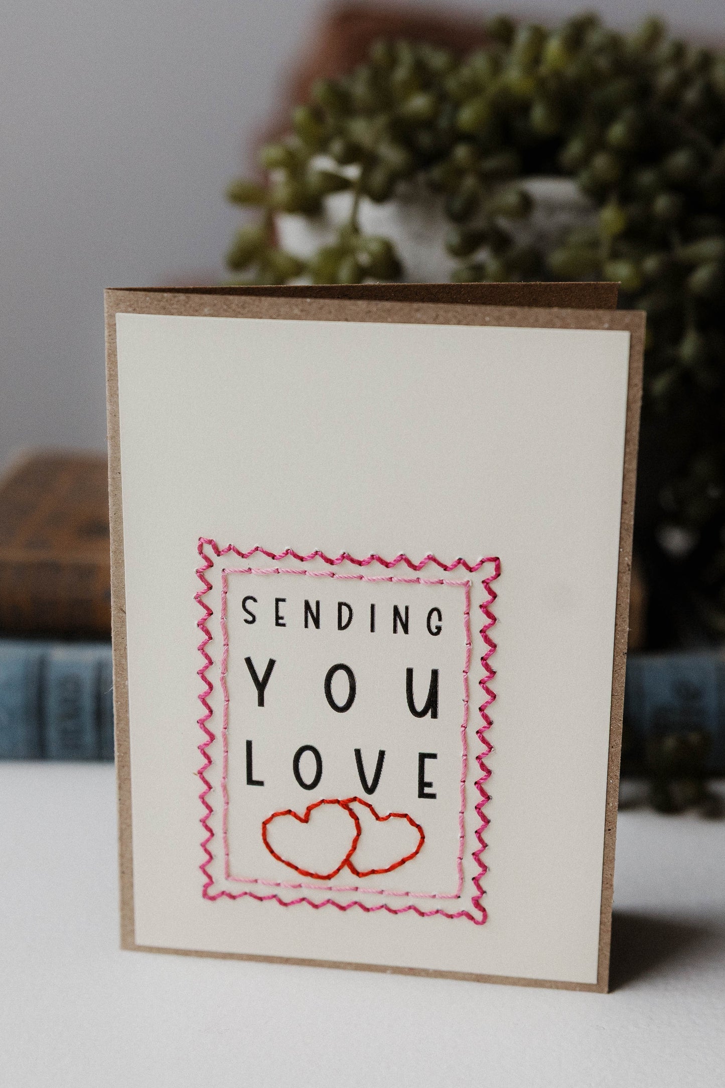 Love Postage Stamp Greeting Cards