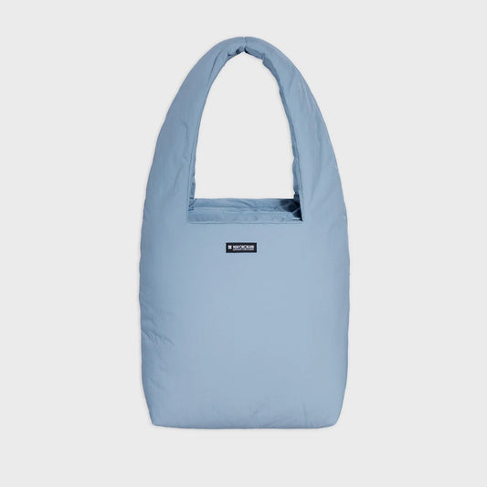 Sky blue vegan shoulder bag and pouch eco friendly fashion set