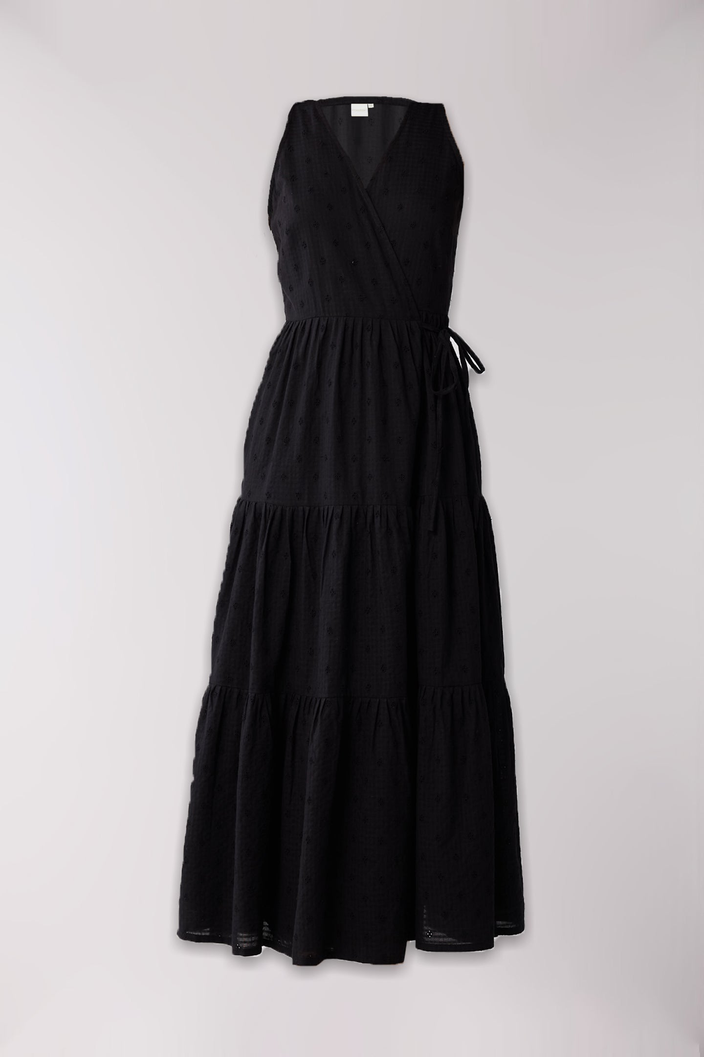 Black dress on a white background