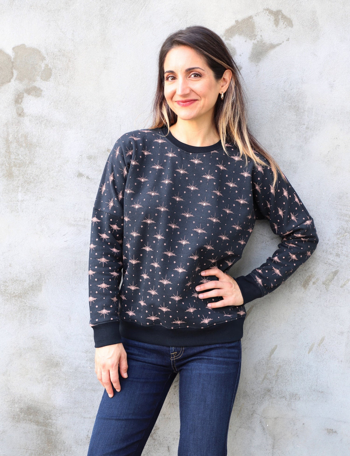 Solstice Navy Organic Fleece Sweater