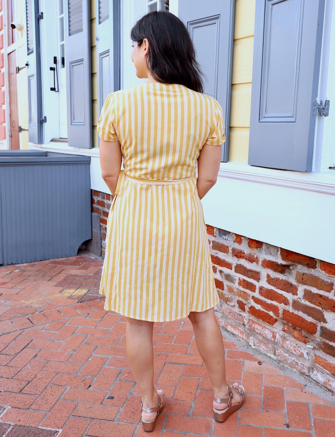 Sun Ray Organic Cotton Wrap Dress