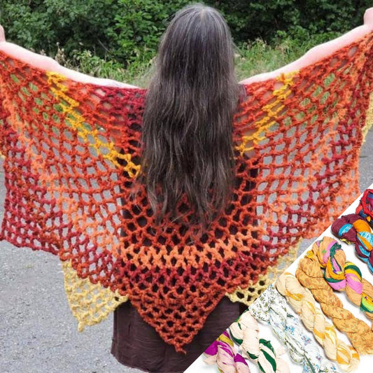 Sunburst Shawl - Crochet Kit