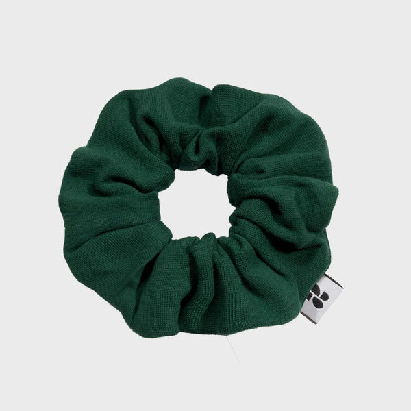 Upcycled Vegan Scrunchie Green