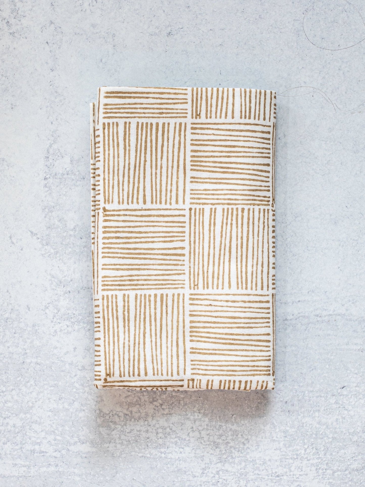 Tea Towel (Ivory) - Striped, Chai