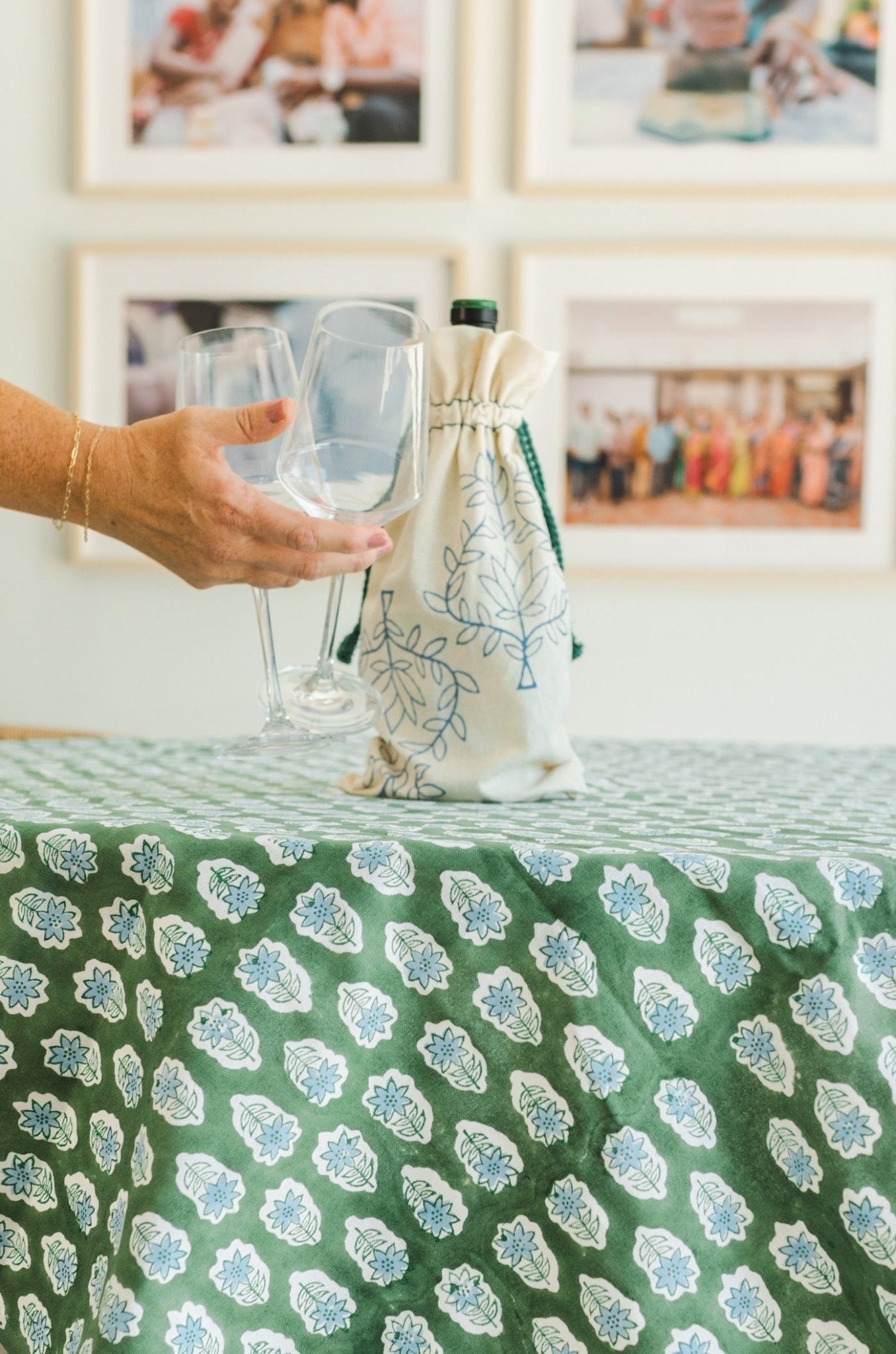 Table Throw - Lily - Sage