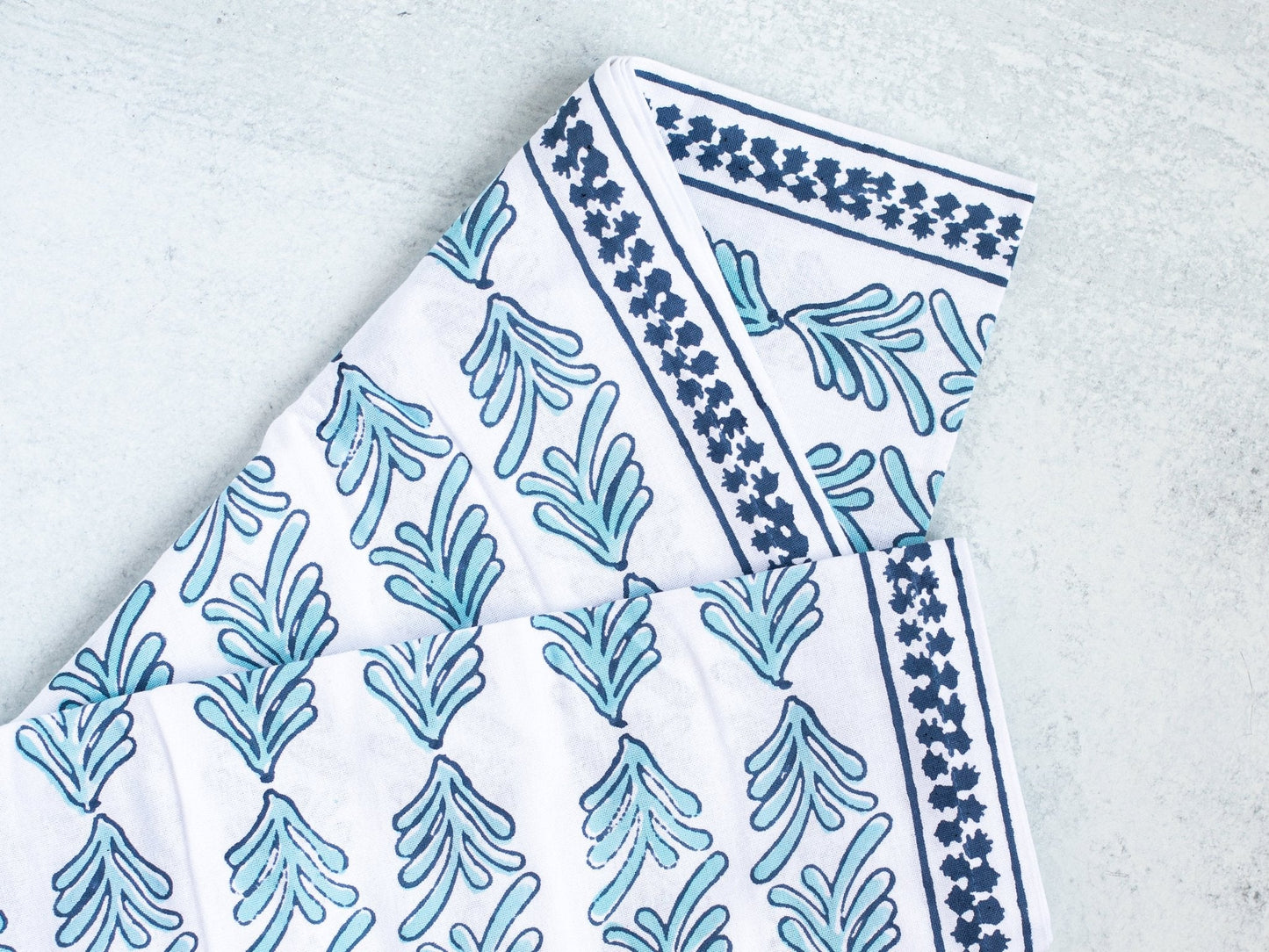 Table Throw - Palmetto, Uniform Blue & Navy