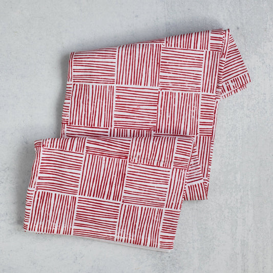 Table Runner - Stripe, Red