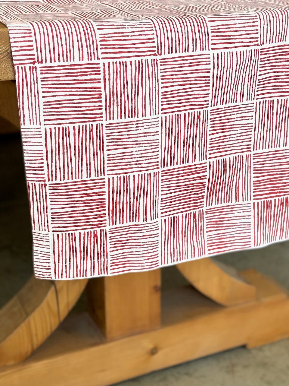 Table Runner - Stripe, Red
