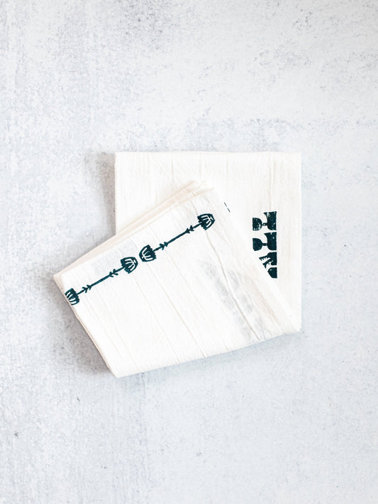 Tea Towel (Ivory) - Howdy, Midnight