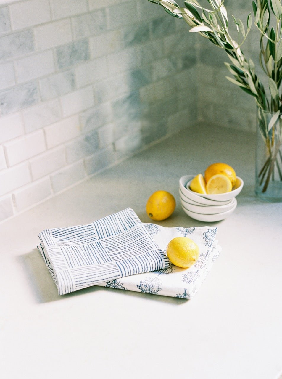 Tea Towel - Stripe, Navy