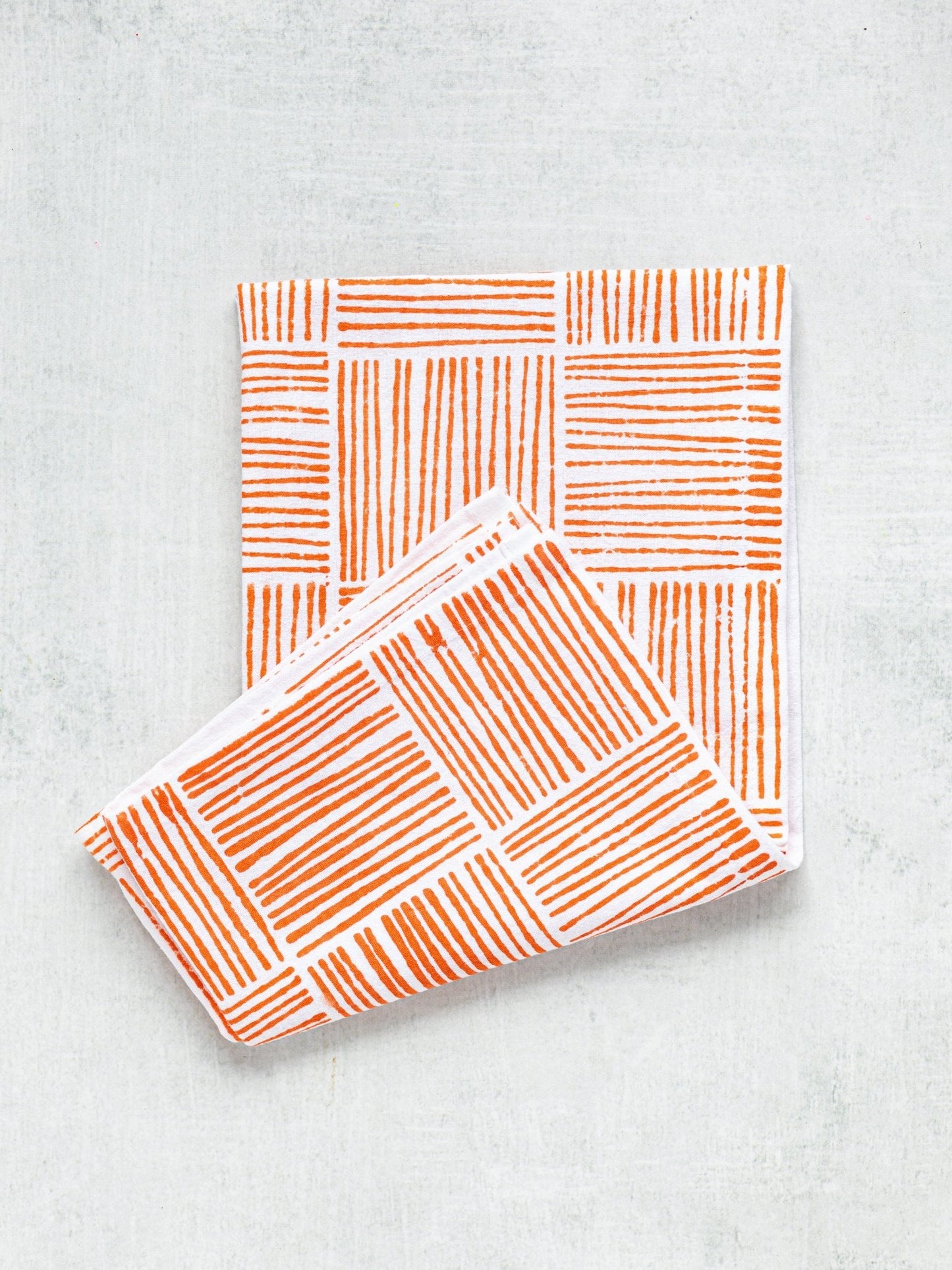 Tea Towel - Stripe, Orange