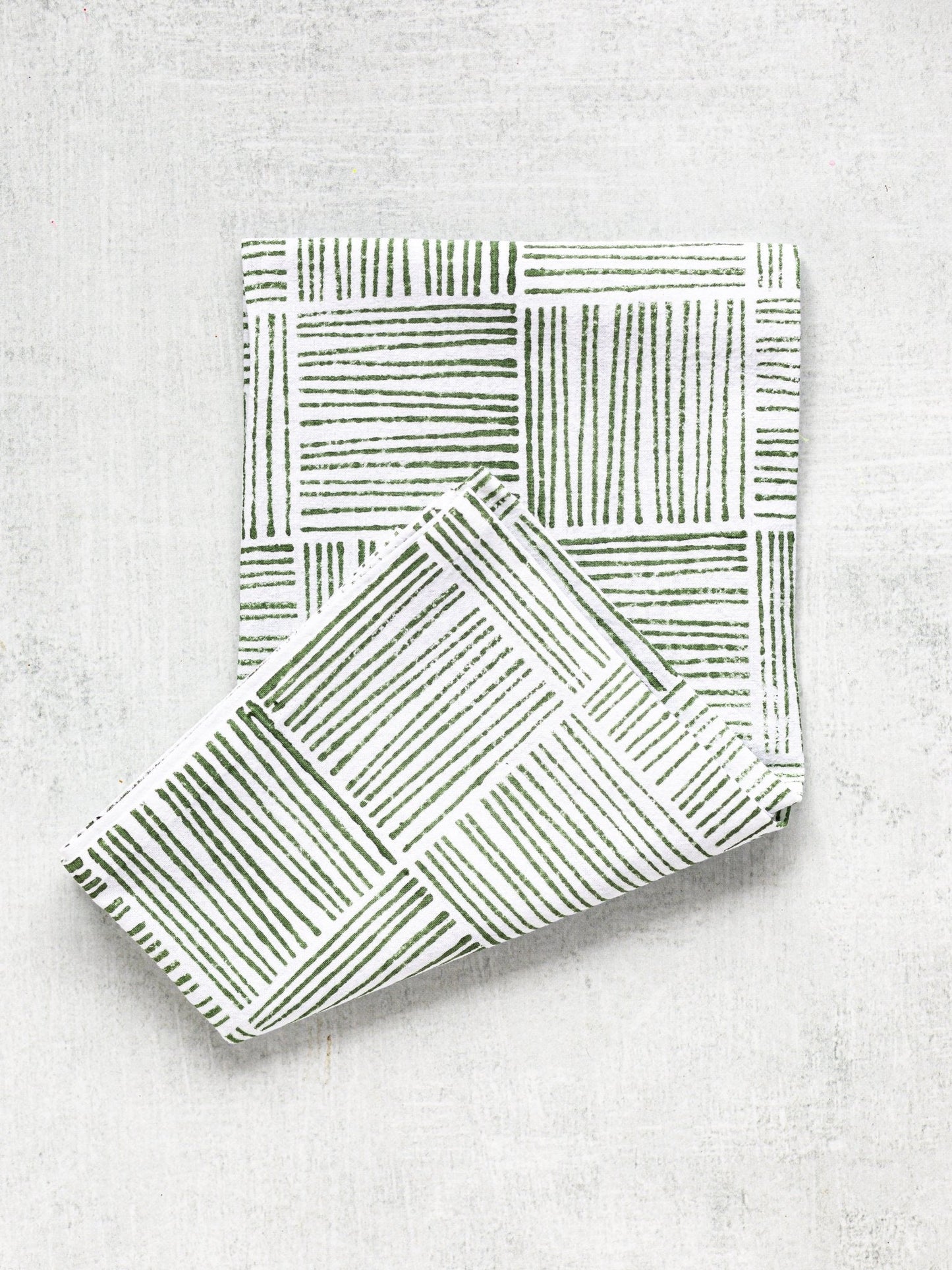 Tea Towel - Stripe, Sage
