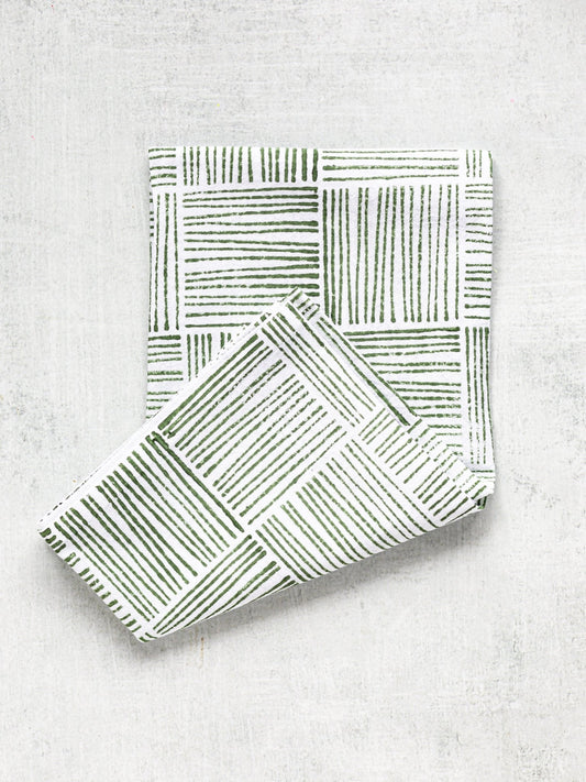 Tea Towel - Stripe, Sage