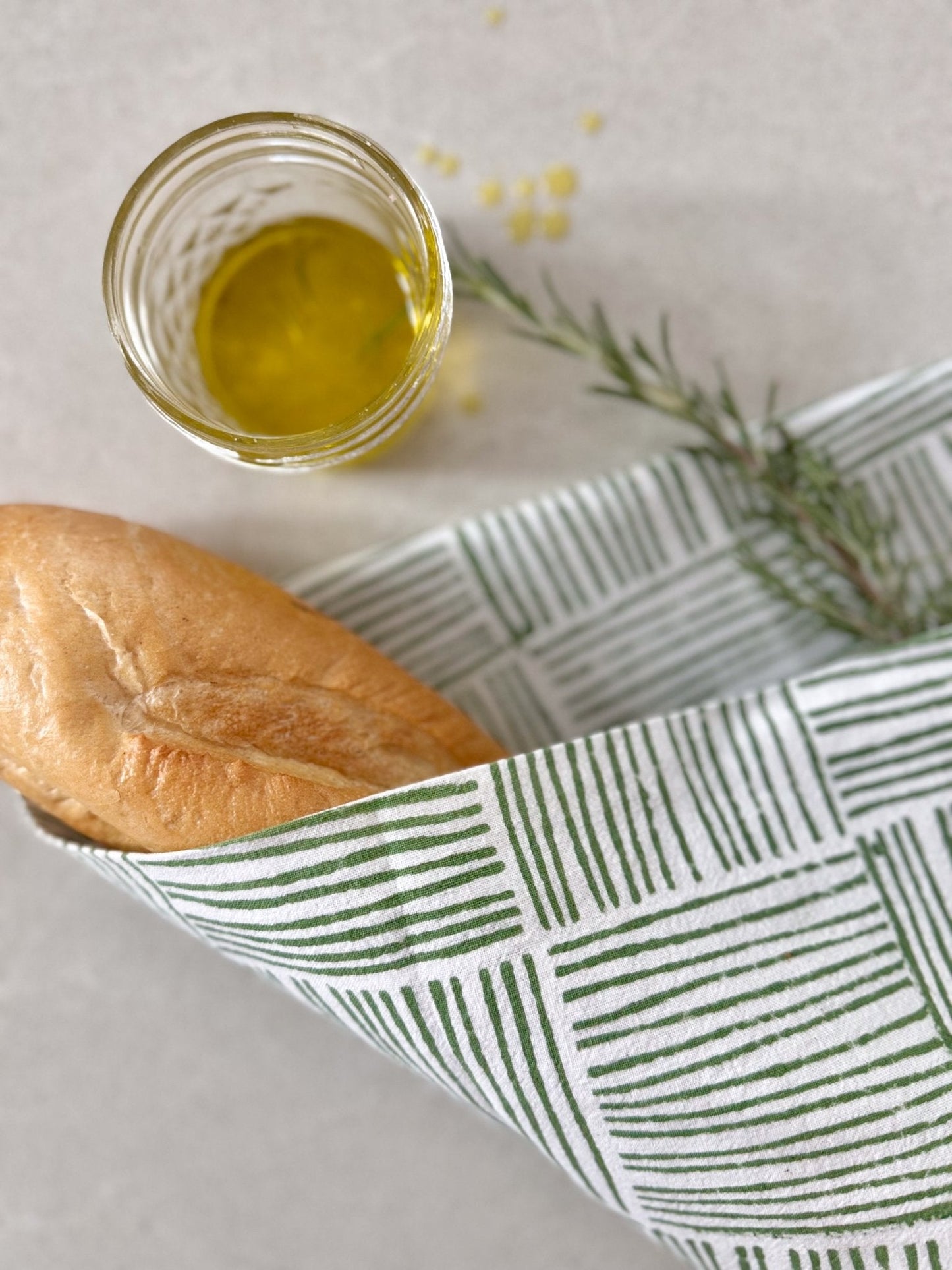 Tea Towel - Stripe, Sage