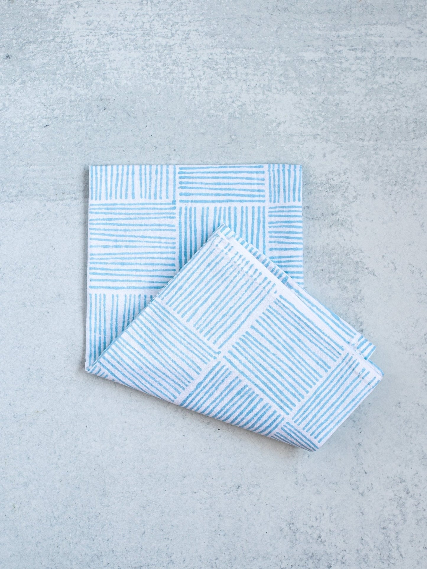 Tea Towel - Stripe, Uniform Blue