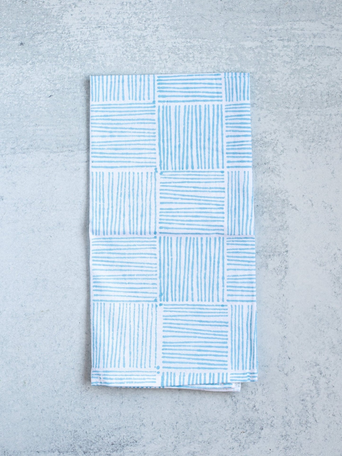 Tea Towel - Stripe, Uniform Blue