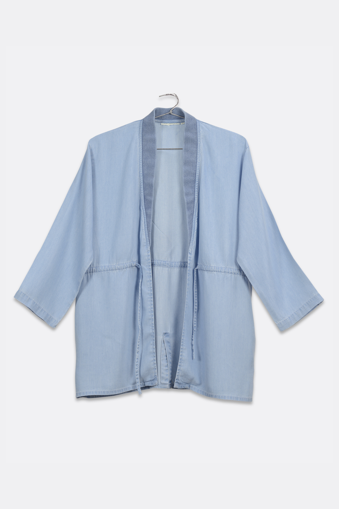 Travel Light Denim Jacket in Ocean Blue