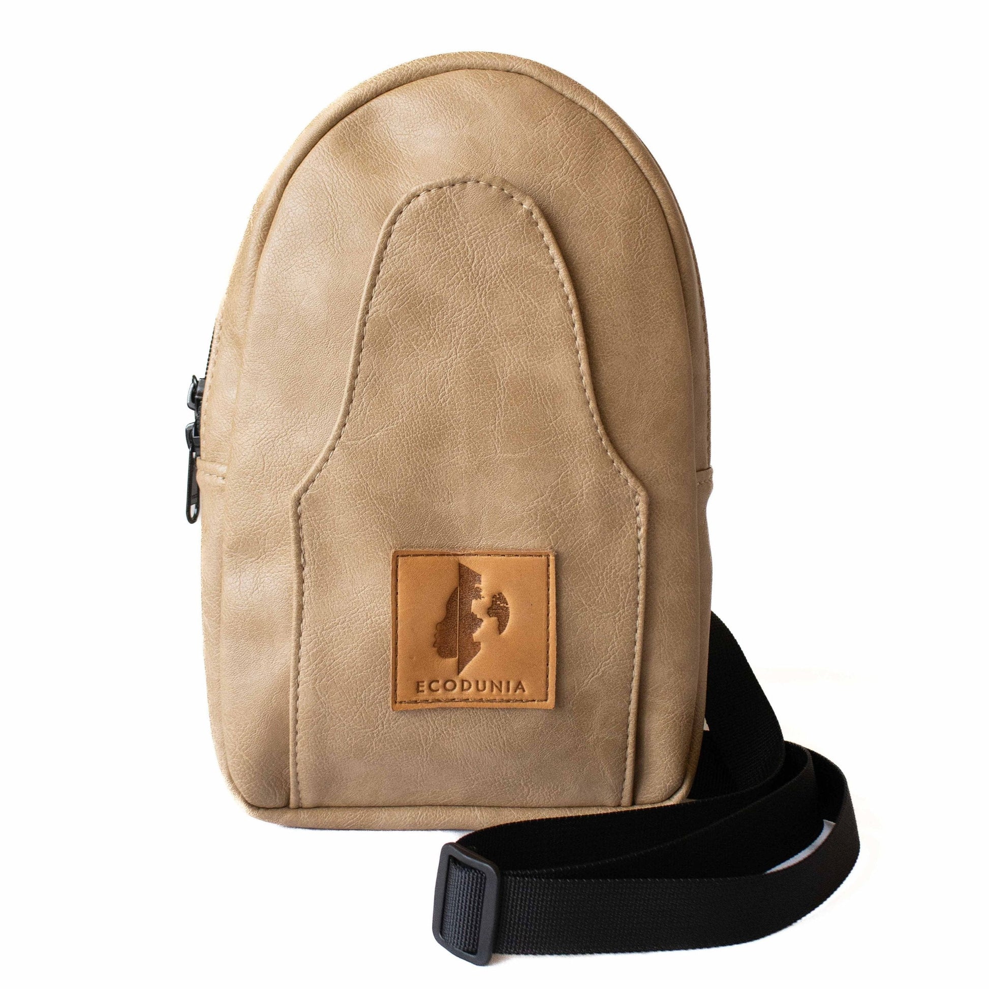 Buru latte vegan leather fashionable sling bag #color_latte