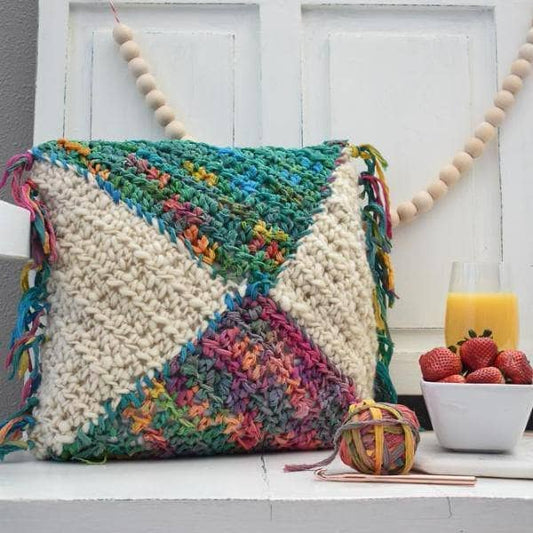 Watercolor Pillow Crochet Kit