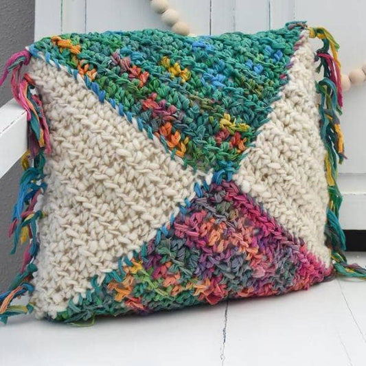 Watercolor Pillow Crochet Kit