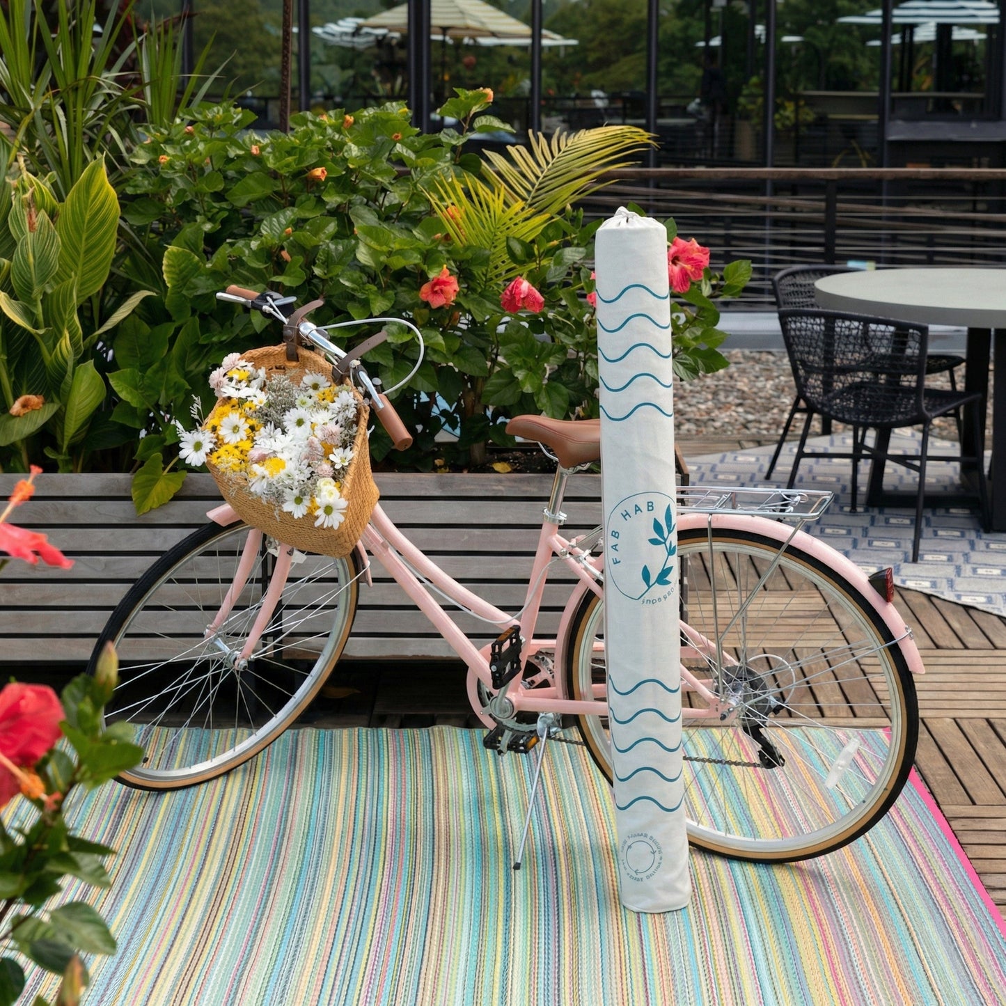 Patan - Coral Outdoor Rug for Patio