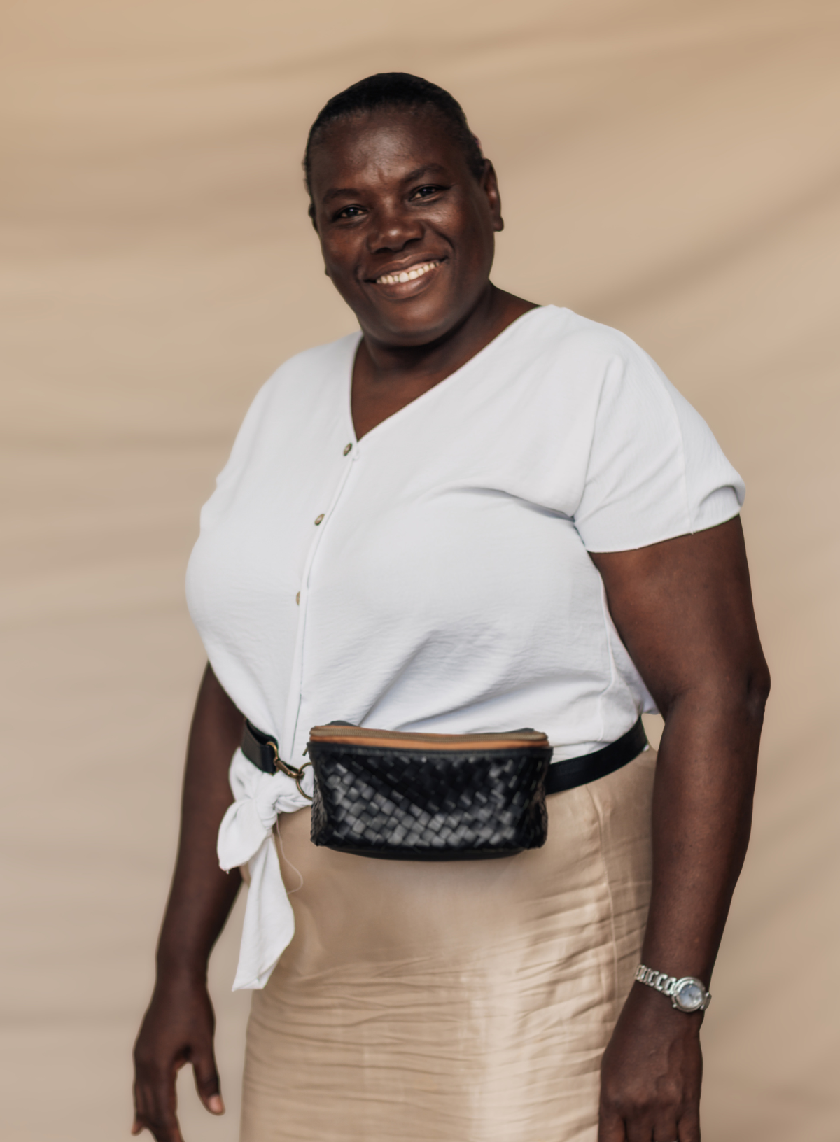 The Nomad Woven Leather Belt Bag