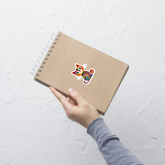 “Yarn Whiskers” Vinyl Sticker – Designed by Nicole Snow